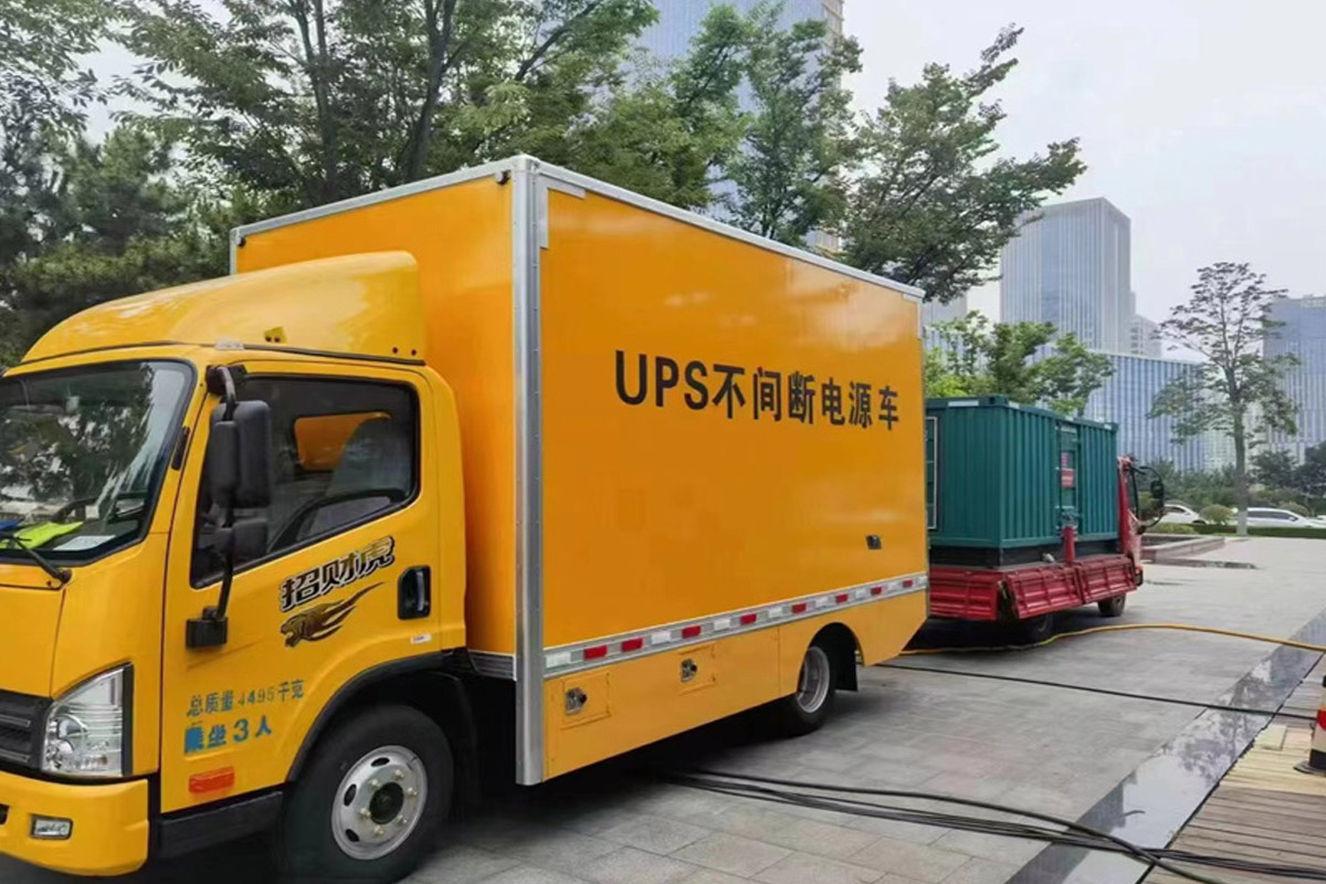 缙云发电机租赁施工现场