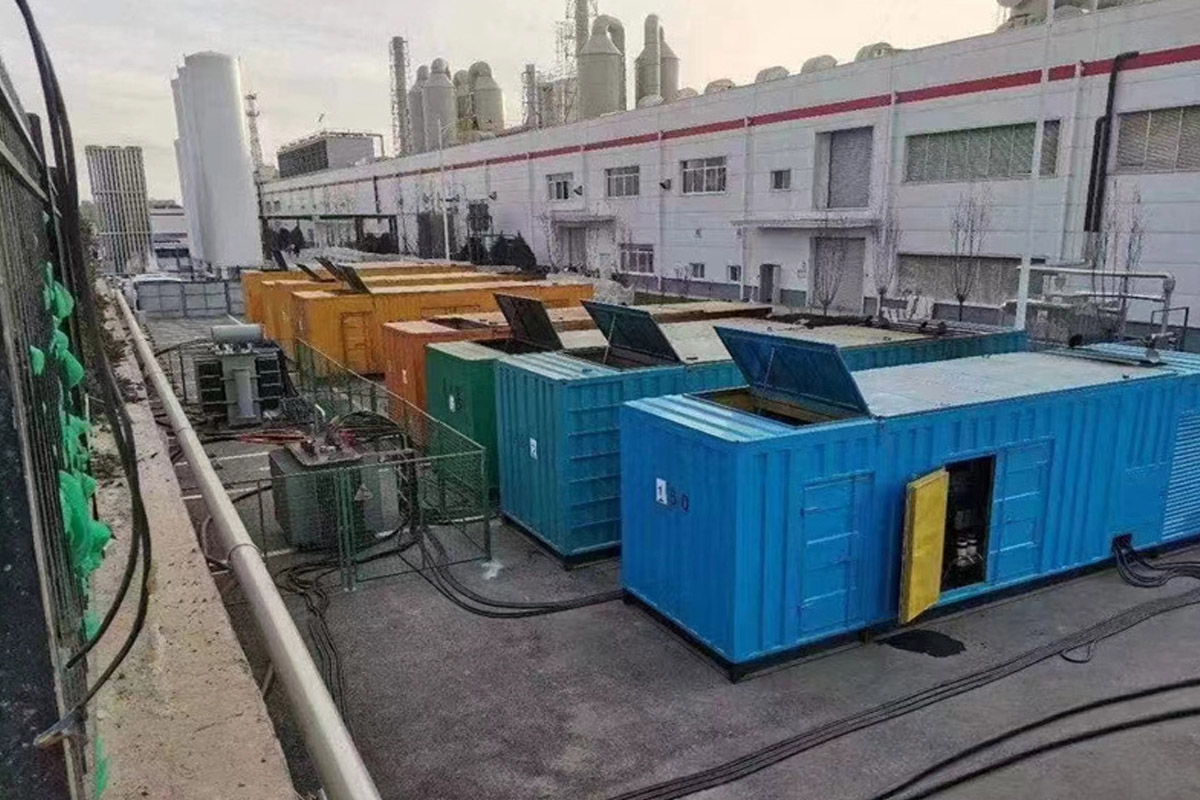 缙云发电机租赁施工现场